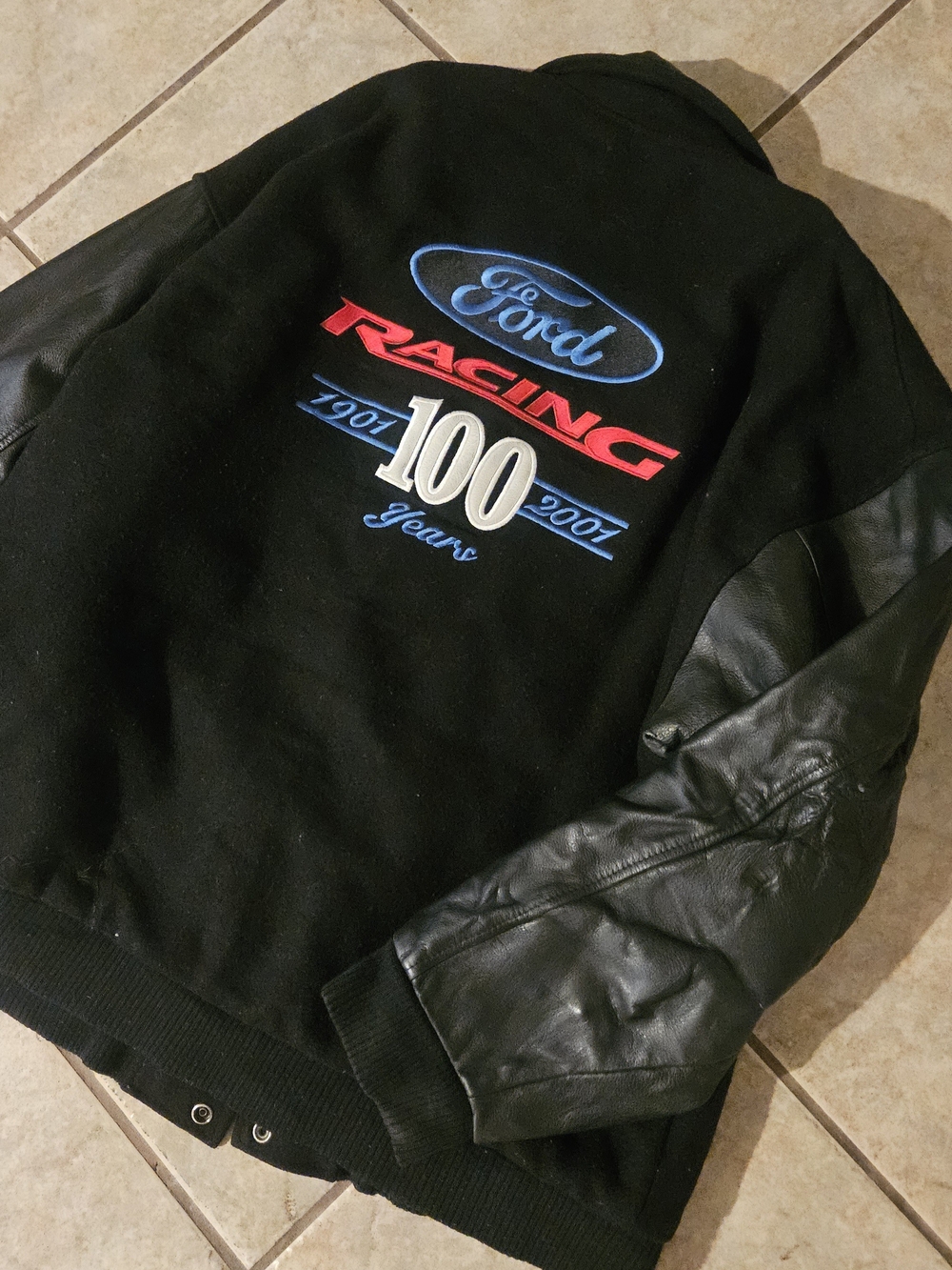 Ford Black Racing 100 Years Bomber Jacket